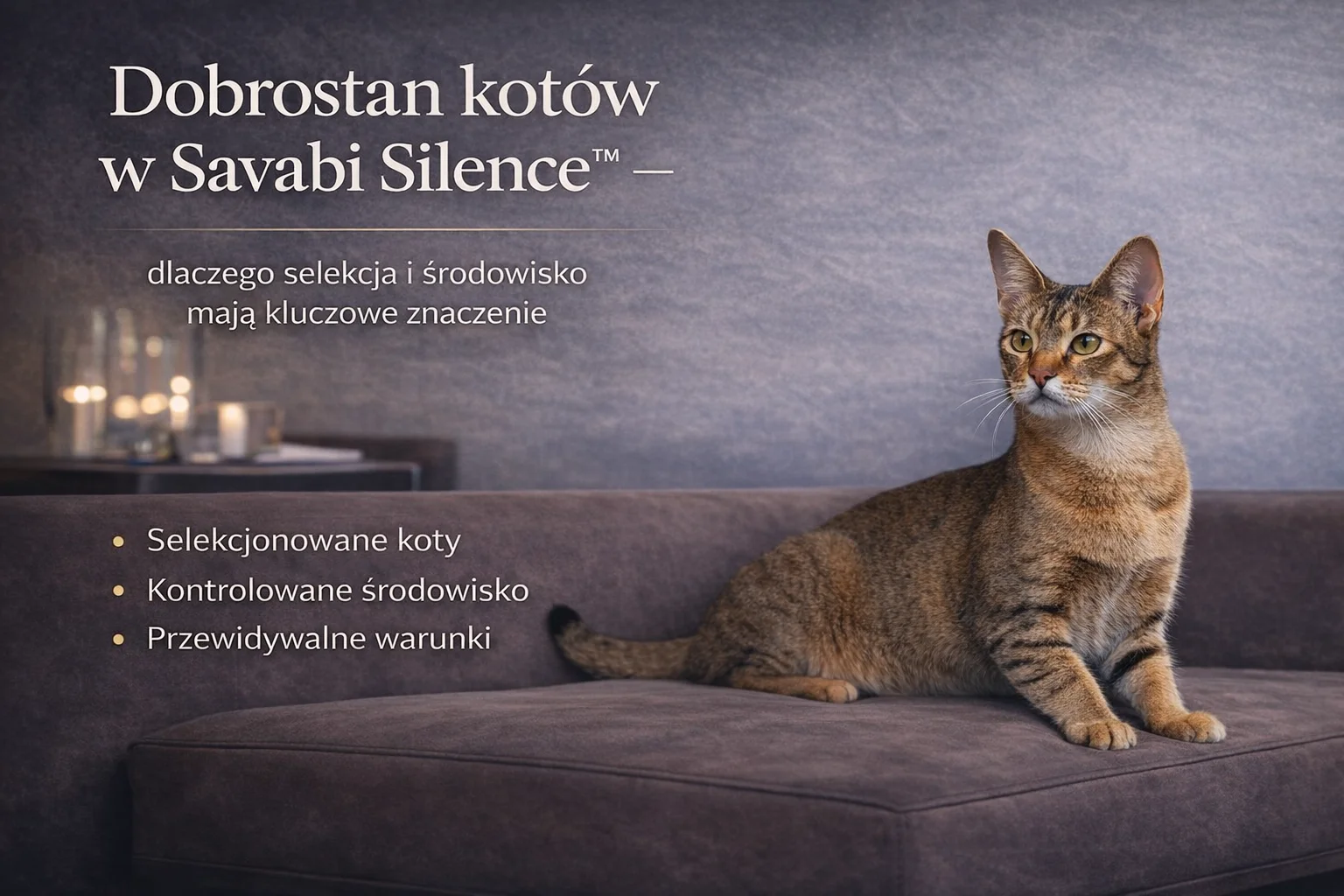 Kot rasy Savabi w Instytucie Kota Savabi – dobrostan zwierząt jako fundament metody Savabi Silence, selekcja behawioralna i kontrolowane środowisko